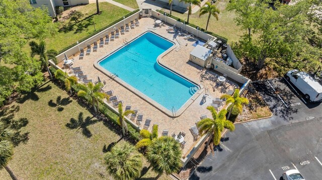 2700 Bayshore Blvd Unit 512, Dunedin, FL 34698 - aerial view of a pool