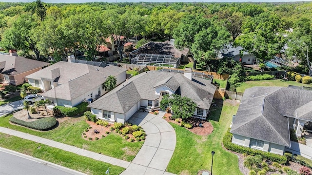 birds eye view of property featuring a residential view