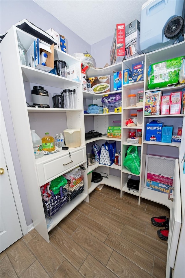 view of storage area