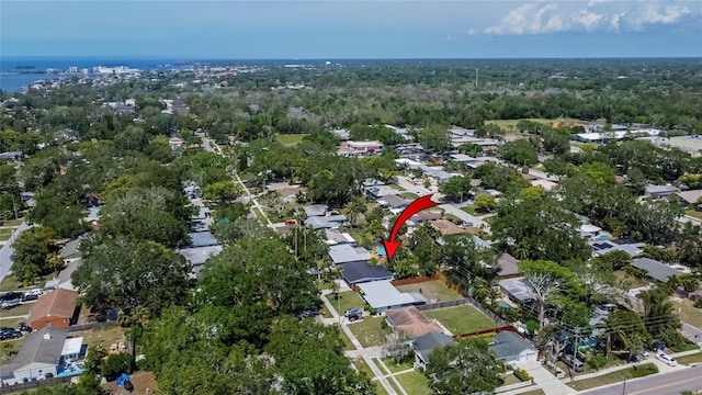 bird's eye view featuring a residential view