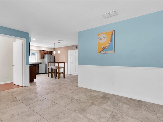 4500 23rd Ave S, Saint Petersburg, FL 33711 - interior space featuring baseboards, visible vents, and a sink