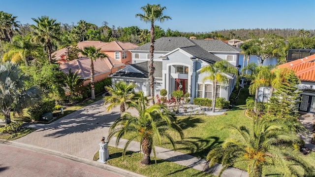 17927 Bahama Isle Cir, Tampa, FL 33647 - view of front of home with stucco siding and driveway