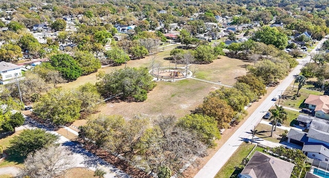 aerial view of residential area