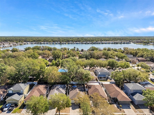 8528 Quarter Horse Dr, Riverview, FL 33578 - aerial perspective of suburban area featuring a large body of water