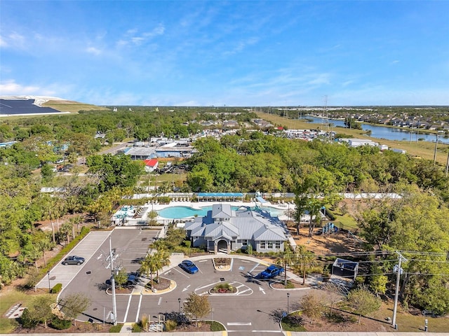 8528 Quarter Horse Dr, Riverview, FL 33578 - aerial view of a large body of water and a pool