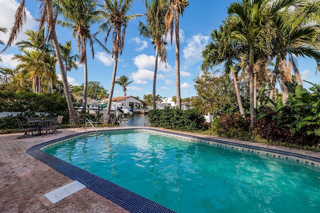 pool featuring a patio