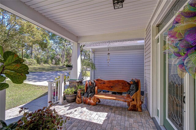 view of patio / terrace with covered porch