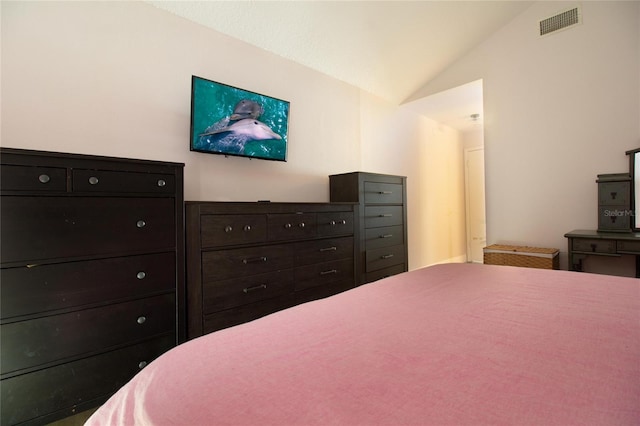 12140 74th St, Largo, FL 33773 - bedroom with lofted ceiling and visible vents
