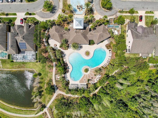 32101 Goddard Dr, Wesley Chapel, FL 33543 - bird's eye view with a water view