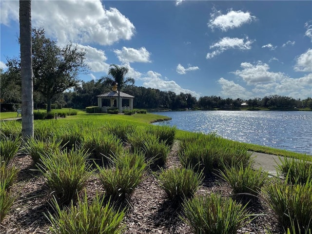 11822 Crawford Parrish Ln, Parrish, FL 34219 - water view featuring a gazebo