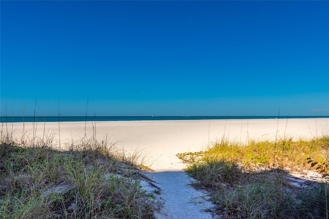 water view featuring local beach
