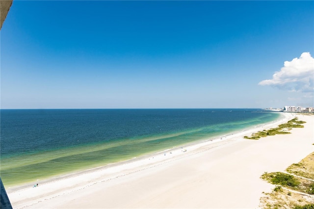 water view featuring nearby beach
