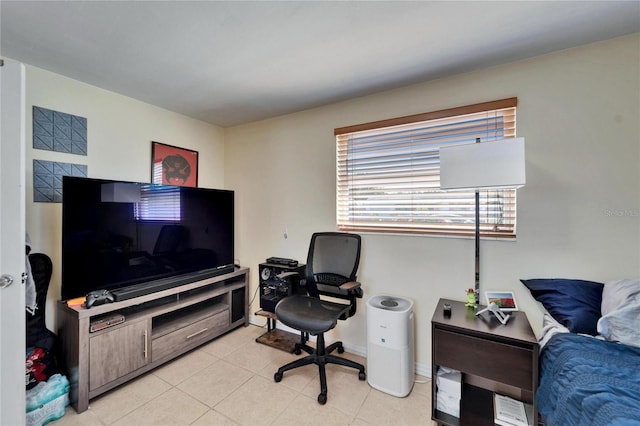 2533 Limewood Dr, Holiday, FL 34690 - office with light tile patterned floors and baseboards