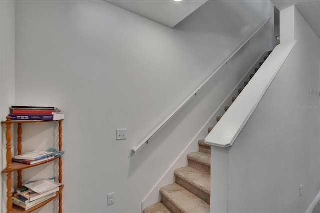 view of stairway