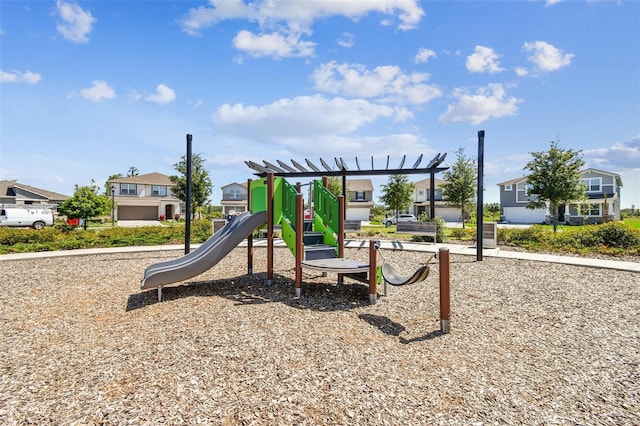 19398 Great Intention Way, Lutz, FL 33558 - community jungle gym with a residential view
