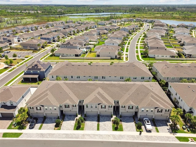 19398 Great Intention Way, Lutz, FL 33558 - aerial view featuring a water view and a residential view