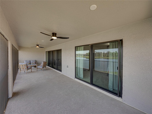 12808 Boggy Creek Dr, Riverview, FL 33579 - view of patio with a ceiling fan
