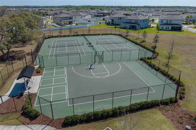 12808 Boggy Creek Dr, Riverview, FL 33579 - bird's eye view with a residential view