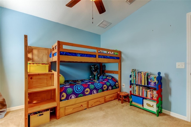4250 Warwick Hills Dr, Wesley Chapel, FL 33543 - carpeted bedroom featuring baseboards and a ceiling fan