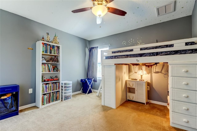 4250 Warwick Hills Dr, Wesley Chapel, FL 33543 - bedroom with carpet floors, baseboards, and a ceiling fan