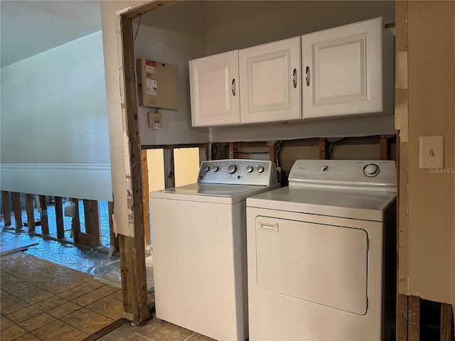 3316 S Shamrock Rd, Tampa, FL 33629 - washroom featuring cabinet space and washer and clothes dryer