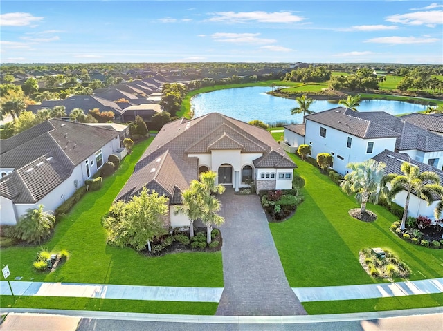 4824 Benito Ct, Bradenton, FL 34211 - aerial view of residential area featuring a nearby body of water