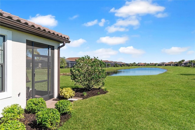 15635 Sacile Ln, Bradenton, FL 34211 - view of yard featuring a water view