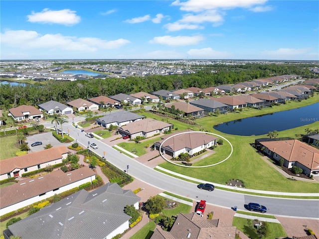 15635 Sacile Ln, Bradenton, FL 34211 - bird's eye view with a residential view and a water view