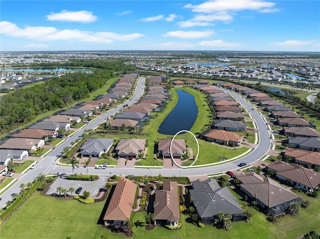 15635 Sacile Ln, Bradenton, FL 34211 - birds eye view of property featuring a residential view and a water view