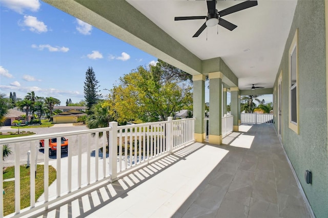 4559 Mitcher Rd, New Port Richey, FL 34652 - view of patio / terrace featuring a ceiling fan