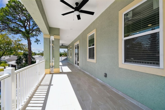 4559 Mitcher Rd, New Port Richey, FL 34652 - view of patio / terrace with a ceiling fan