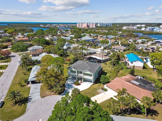 4559 Mitcher Rd, New Port Richey, FL 34652 - aerial view of residential area featuring a nearby body of water