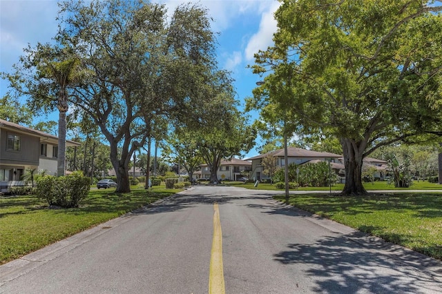 view of street with a residential view
