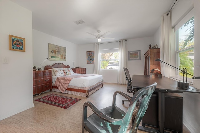 604 W Hilda St, Tampa, FL 33603 - bedroom with a ceiling fan and baseboards