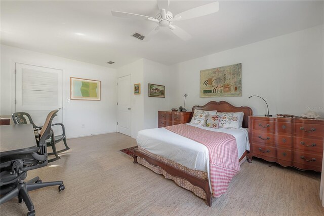 604 W Hilda St, Tampa, FL 33603 - bedroom featuring an office area, ceiling fan, and baseboards