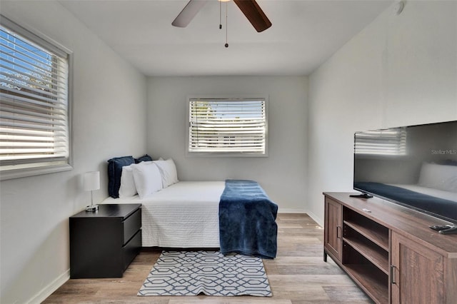 1138 Howard St, Clearwater, FL 33756 - bedroom with multiple windows, light wood-style floors, and baseboards