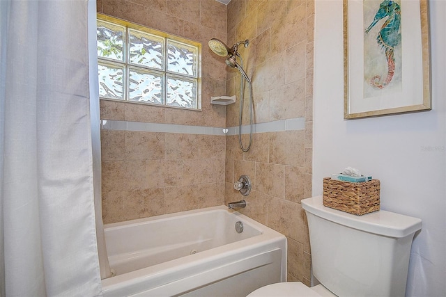 10 Arbor Ln, Oldsmar, FL 34677 - full bathroom with shower / bath combination with curtain and toilet