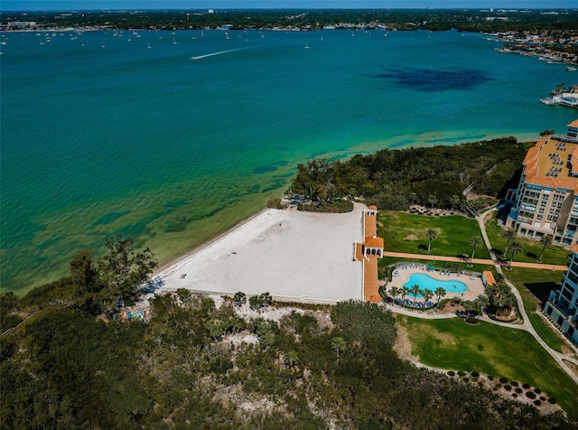 4801 Osprey Dr S Unit 508, Saint Petersburg, FL 33711 - birds eye view of property with a water view