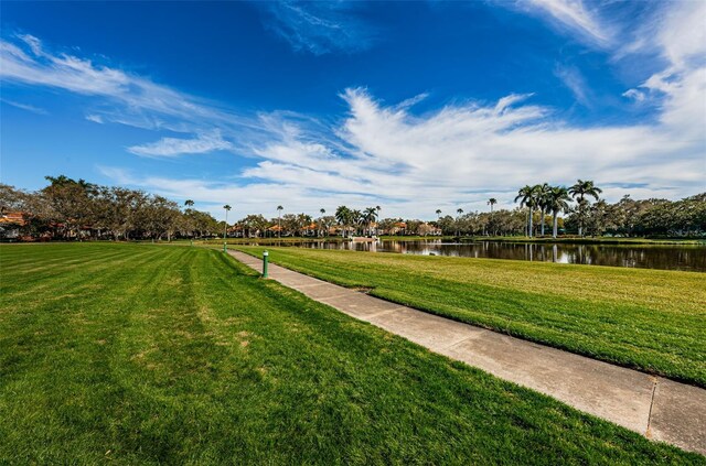 4801 Osprey Dr S Unit 508, Saint Petersburg, FL 33711 - surrounding community featuring a water view and a yard