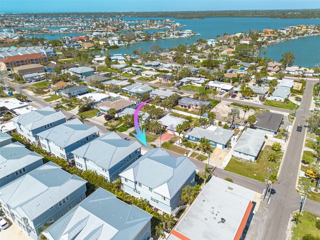 16306 1st St E, Redington Beach, FL 33708 - aerial view with a residential view and a water view