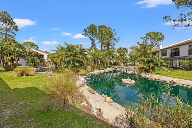 1998 Blue Hawk Ct Unit 1613, Clearwater, FL 33762 - view of swimming pool with a yard