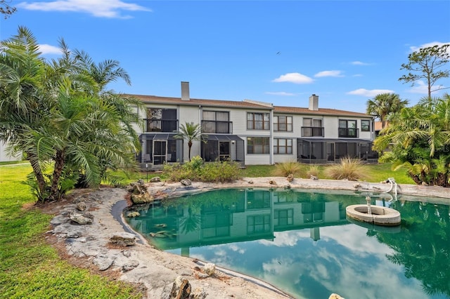 1998 Blue Hawk Ct Unit 1613, Clearwater, FL 33762 - swimming pool with a sunroom