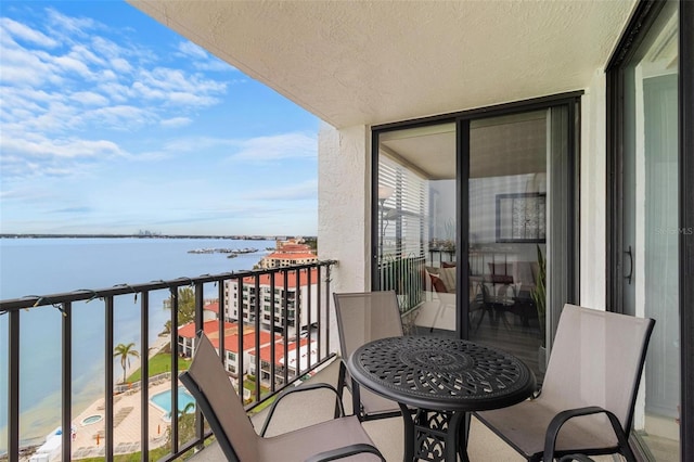 6265 Sun Blvd Unit 1201, Saint Petersburg, FL 33715 - balcony with a water view