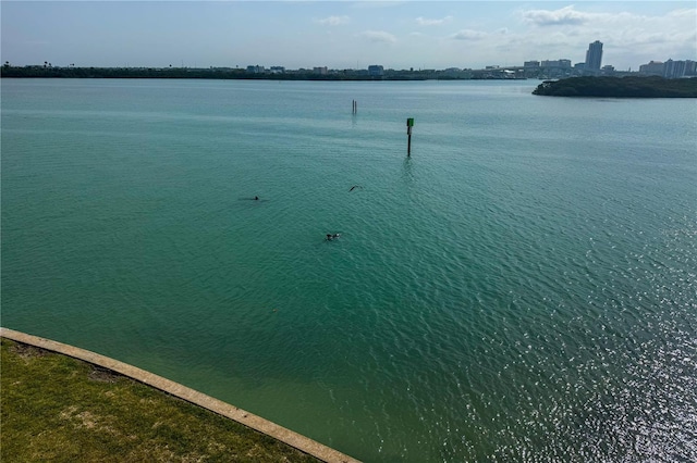 895 S Gulfview Blvd Unit 309, Clearwater Beach, FL 33767 - view of water feature featuring a view of city