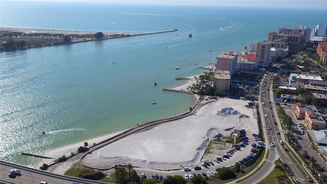 895 S Gulfview Blvd Unit 309, Clearwater Beach, FL 33767 - birds eye view of property with a city view and a water view