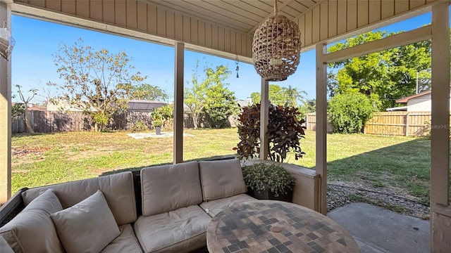 5235 Nichols Dr E, Lakeland, FL 33812 - sunroom featuring an outdoor hangout area and a healthy amount of sunlight