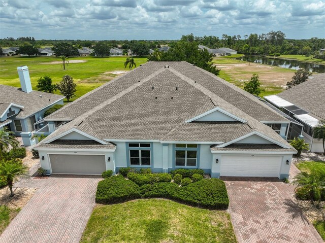 604 Mcdaniel St, Sun City Center, FL 33573 - aerial view with a water view