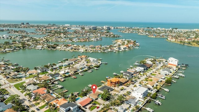 7912 3rd Ave S, Saint Petersburg, FL 33707 - aerial overview of property's location featuring a nearby body of water