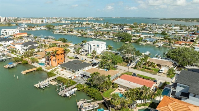7912 3rd Ave S, Saint Petersburg, FL 33707 - aerial view of residential area featuring a large body of water