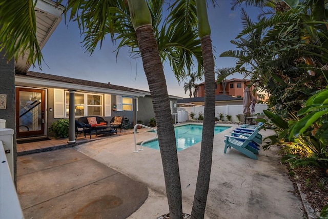7912 3rd Ave S, Saint Petersburg, FL 33707 - view of swimming pool featuring a patio and outdoor lounge area